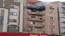3 سيارات إطفاء للسيطرة على حريق شقة سكنية ببنها