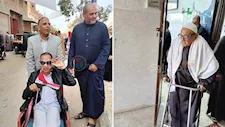 بكرسي متحرك ومشاية.. كبار السن بالفيوم يتحدون الصعاب للتصويت في الانتخابات