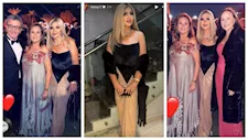 بالصور- بوسي شلبي بفستان أنيق في حفل زفاف ابنة عمرو عرفة