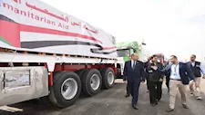 "التموين" تطلق القافلة "14" من المساعدات الإغاثية العاجلة إلى قطاع غزة 