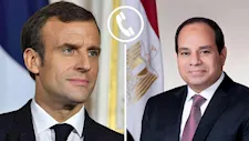 السيسي يتلقى اتصالاً من ماكرون لمناقشة العلاقات الثنائية.. والملفين الفلسطيني والسوداني
