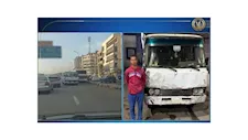 فيديو خطير.. ضبط سيارة نقل جماعي تسير عكس الاتجاه أعلى كوبري بالجيزة