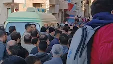 حزن وألم خلال جنازة الشاب أحمد ضحية الإهمال الطبى بالفيوم (صور)