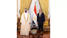 وزير الخارجية يستقبل رئيس البرلمان العربي