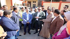 محافظ المنوفية يطلق التشغيل التجريبي لمشروع صرف صحي كمشيش