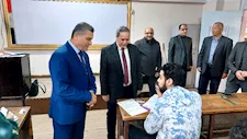 نائب رئيس جامعة بنها يتفقد امتحانات الفصل الدراسي الأول بكلية العلوم - صور