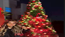 زوجة إمام عاشور تحتفل بالكريسماس (صورة)