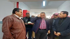 بالصور- محافظ جنوب سيناء يتفقد تطوير مدرسة وادي فيران الصناعية