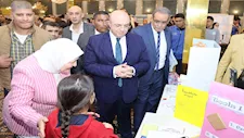 بالصور- محافظ بني سويف يفتتح المعرض السنوي للعلوم والهندسة