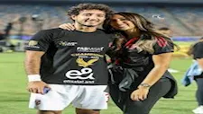 احتفلا معا بتأهل مصر لكأس العالم.. 25 صورة ترصد قصة حب محمد هاني وزوجته