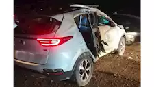 ممثلة شهيرة تنجو من الموت على طريق دهشور