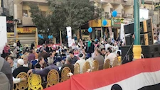 الفيوم تنافس المطرية.. 10 آلاف صائم على أكبر مائدة إفطار جماعى فى تاريخ