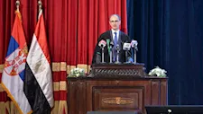 رئيس الوزراء الصربي: وجودنا في جامعة القاهرة فرصة لتبادل الرؤى والأفكار -(صور) 