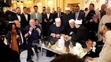 صورة.. مختار جمعة يحتفل بعقد قران كريمته بحضور وكيل الأزهر والمفتي السابق
