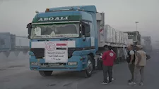 فيديو وصور.. انطلاق ثالث قوافل الهلال الأحمر المصري لدعم غزة