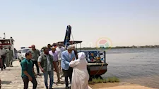 بالصور- محافظ أسوان يدشن عبارة السباعية بعد تجديدها بتكلفة 4 ملايين جنيه