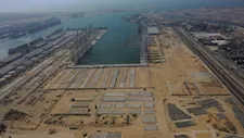 أحدث تصوير جوي لمحطة حاويات "تحيا مصر 1" بميناء دمياط