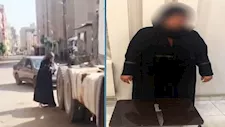 ضبط سيدة حاولت إتلاف إطار سيارة نقل بالشرقية