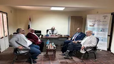 وفد المنظمة العربية لحقوق الإنسان يتفقد لجان الانتخابات بالسويس