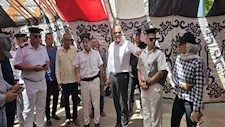 محافظ القليوبية يتفقد محيط كنيسة السيدة العذراء بمسطرد - صور
