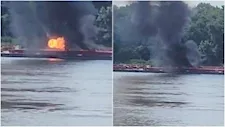 مصرع شخصين بحادث مروحية يغلق شريانًا ملاحيًا أمريكيًا