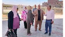 قبل الدراسة.. مدير تعليم القاهرة تتفقد مدارس حلوان وتوجه بزيادة التشجير