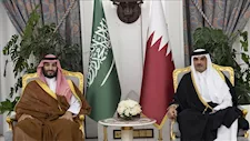 أمير قطر وولي العهد السعودي يبحثان الأوضاع الإقليمية وجهود خفض التصعيد
