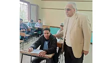 مدير تعليم القليوبية يتفقد لجان امتحانات مدرسة التجارة المتقدمة ببنها