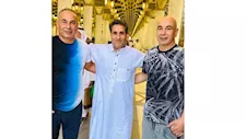 بصورة قديمة مع حسام حسن.. أحمد شيبة يحتفل بتأهل المنتخب لنصف نهائي أمم
