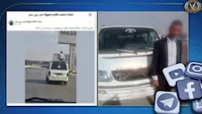 القبض على سائق ميكروباص سمح لشخص بالجلوس أعلى سيارته