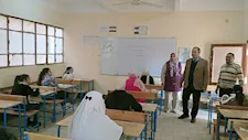 بالصور- وكيل تعليم أسيوط يتفقد لجان الشهادة الإعدادية بأبوتيج
