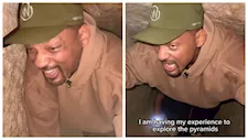 فيديو.. ويل سميث زاحفا داخل الأهرامات: مغامرة فريدة