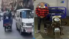 بائع خردة يصدم شخصًا بتروسيكل ويهرب في الإسكندرية