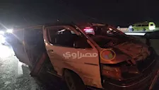 الميكروباص أصبح خردة.. الصور الأولى لحادث طريق "شبرا - بنها" الحر