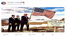 ترامب ينشر خريطة تُظهر جرينلاند وكندا وفنزويلا جزءًا من أمريكا