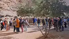 بالصور.. 3 آلاف سائح يتوافدون على معالم سانت كاترين بجنوب سيناء