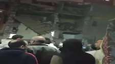 انهيار منزل مكون من ثلاثة طوابق بمركز مغاغة بالمنيا 