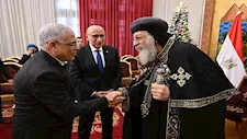 البابا تواضروس يستقبل رئيس وأعضاء "القضاء الأعلى" والنائب العام للتهنئة بالعيد