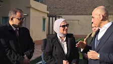 مدير تعليم القاهرة تفتتح ملعب مدرسة العبور الرسمية للغات بروض الفرج