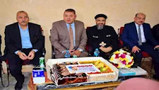 سكرتير محافظة جنوب سيناء يهنئ راعي كنيسة موسى النبي بعيد الميلاد