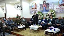 محافظ الدقهلية يهنئ الأقباط بعيد الميلاد من دير القديسة دميانة (صور)
