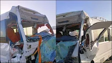 بالصور.. إصابة 9 سائحين و3 مصريين في حادث تصادم بأسوان