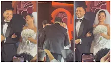 بحضور يسرا وبوسي شلبي وإلهام شاهين.. نجوم الفن في حفل زفاف ابن صابرين