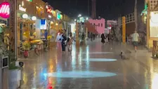 رعد وبرق في دهب.. سيل يضرب وادي وتير بجنوب سيناء (صور)