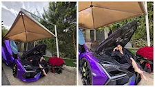 مي عمر تنشر صورا جديدة مع سيارتها "لامبورجيني" وبدرية طلبة تعلق 