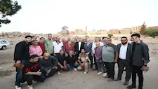 وزير السياحة ومحافظ الغربية يتفقدان معبد بهبيت الحجارة لبحث إعادة بنائه - صور