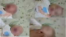 الأمن يفحص فيديو صفع رضيع بشكل مأساوي.. ومزاعم بتورط والدته نكاية في طليقها