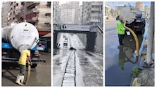 ارتفاع الموج 3 أمتار وتوجيهات عاجلة لمحافظ الإسكندرية لمواجهة الطقس السيئ -صور