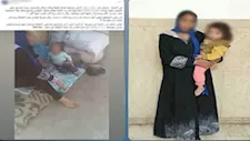 ضبط سيدة ضربت طفلتها بعصا لتناولها طعام من الأرض بالجيزة