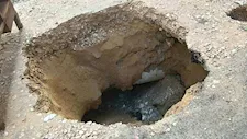 هبوط أرضي في سيدي بشر بالإسكندرية.. والمحافظة تكشف السبب (صور)